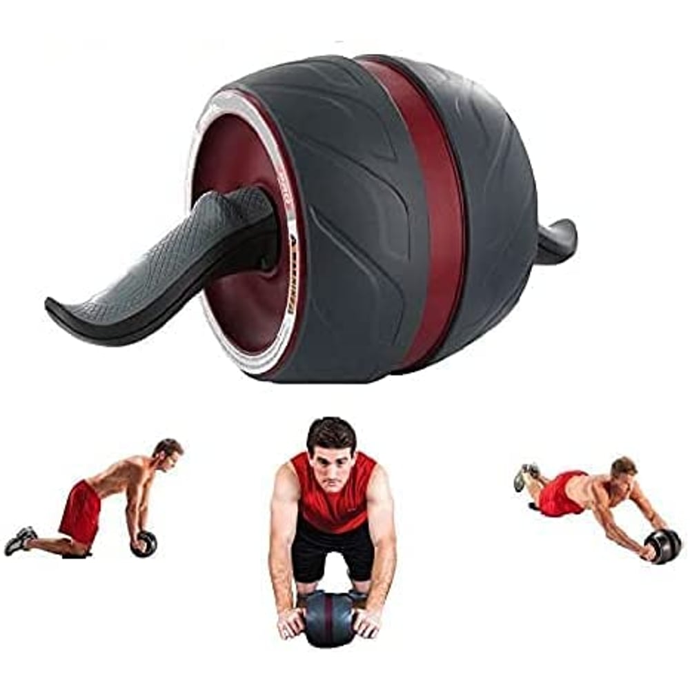 ULTIMAX Ab Power Wheel Roller Crossfit Home Gym Abdominal Exercise Workout Equipment for Body Building Fitness Muscle Trainer Multi color