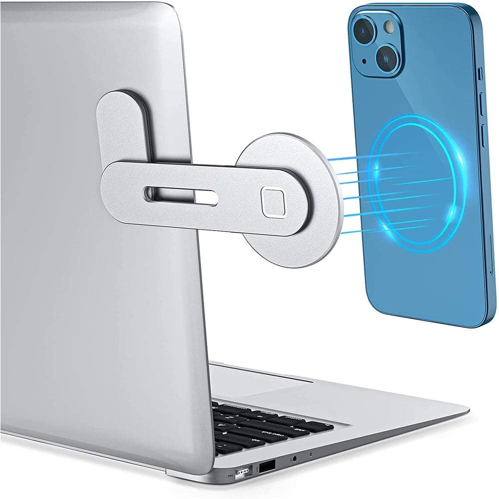 Wiwu Laptop Extender Magnetic Phone Holder Bracket Double Screen - Foldable For Storage Silver Wiwu Laptop Extender Magnetic Phone Holder Bracket Double Screen - Foldable For Storage Silver