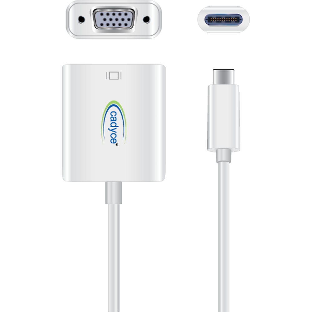 Cadyce USBC3VGA USB-C To VGA Adapter