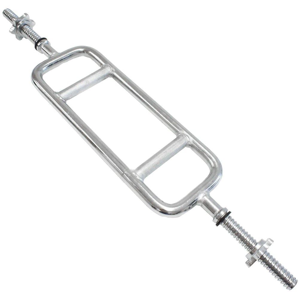 H Pro Threaded Barbell Solid Chrome Triceps Bar| Threaded Solid Chrome Triceps Hammer Curl Bar| Weightlifting Exercise Training Bars For Home Gym H Pro Threaded Barbell Solid Chrome Triceps Bar| Threaded Solid Chrome Triceps Hammer Curl Bar| Weightlifting Exercise Training Bars For Home Gym