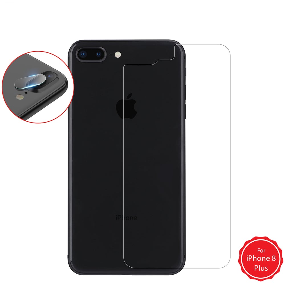 Trands Back Tempered Glass Protector & Camera Glass For Apple iPhone 8 Plus - SP4836 Trands Back Tempered Glass Protector & Camera Glass For Apple iPhone 8 Plus - SP4836