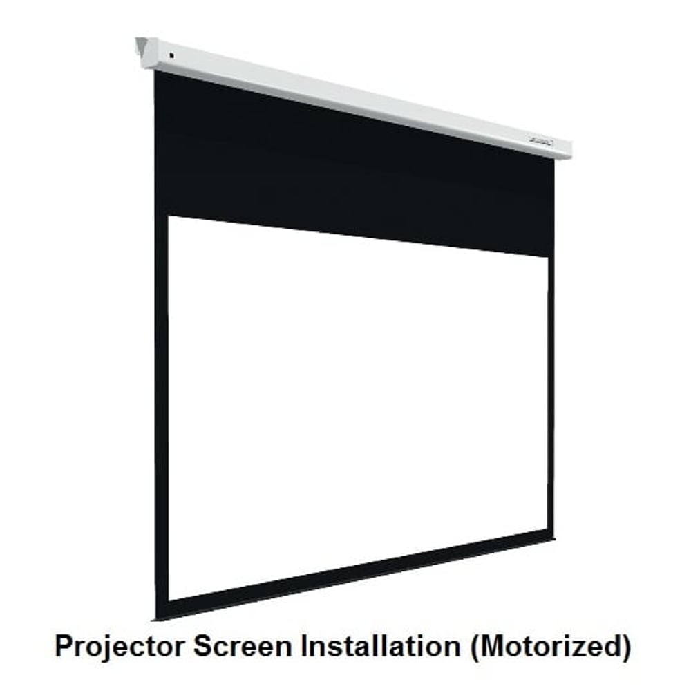 Projector Screen Installation (Motorized) Projector Screen Installation (Motorized)