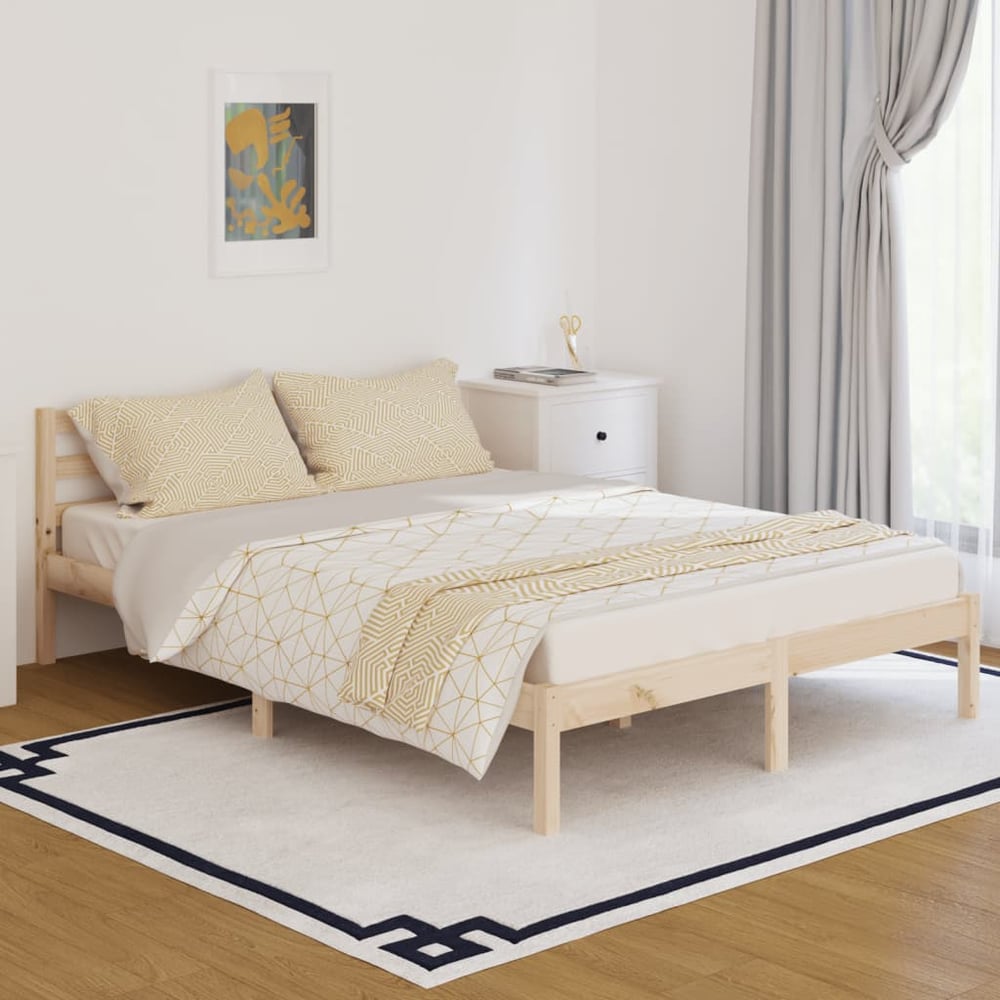 vidaXL Day Bed Solid Wood Pine 140x200 cm Double