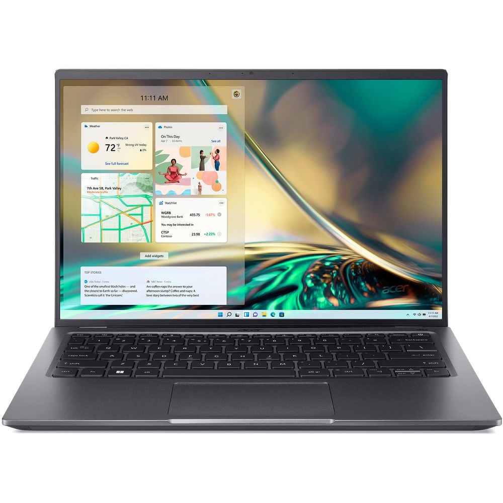 Acer Swift X Laptop - 5th Gen Ryzen 7 2GHz 16GB 512GB 4GB Win11Home 14inch FHD Grey English/Arabic Keyboard SFX14-42G-R7GT