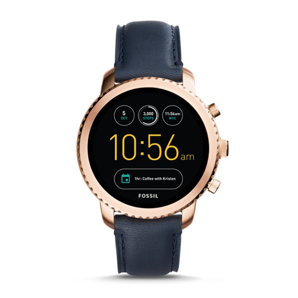 Fossil Gen 3 Smartwatch - Q Explorist Navy Leather Fossil Gen 3 Smartwatch - Q Explorist Navy Leather
