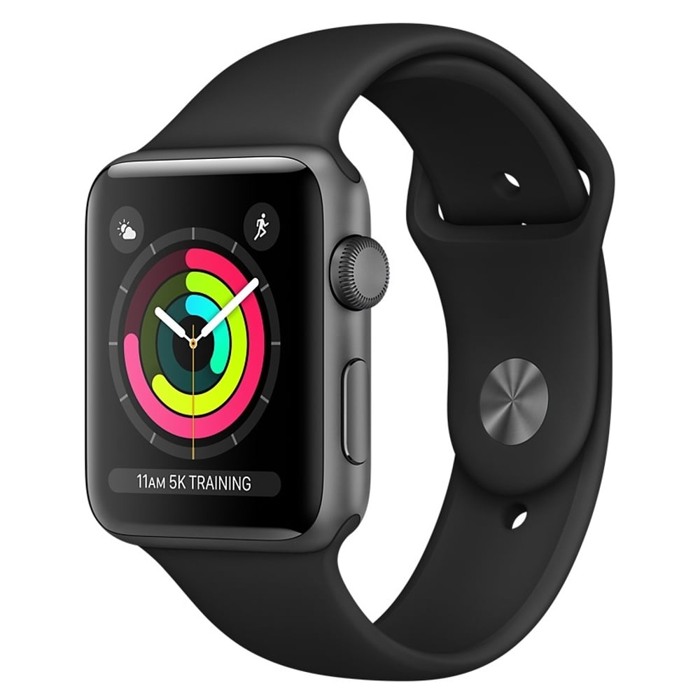 Apple Watch Series 3 GPS - 42mm Space Grey Aluminium Case with Black Sport Band Apple Watch Series 3 GPS - 42mm Space Grey Aluminium Case with Black Sport Band
