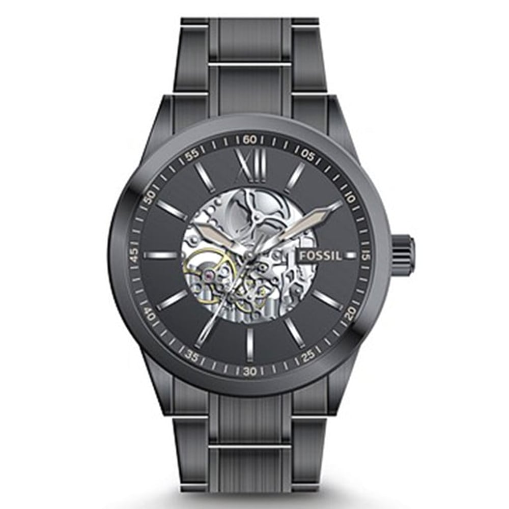 Fossil Mens 48mm Flynn Stainless Steel Watch - Bq2384 Fossil Mens 48mm Flynn Stainless Steel Watch - Bq2384
