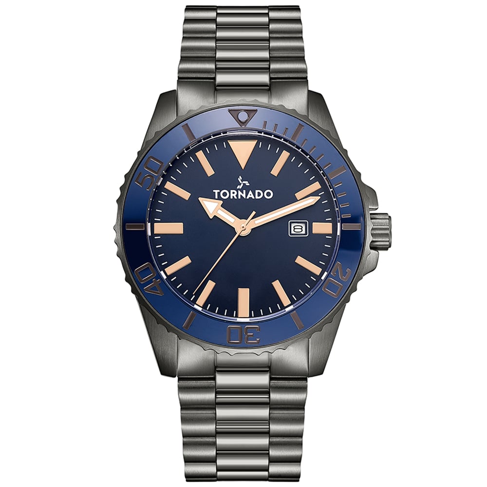 Tornado Men's Analog Navy Blue Dial Watch - T22001-xbxn Tornado Men's Analog Navy Blue Dial Watch - T22001-xbxn