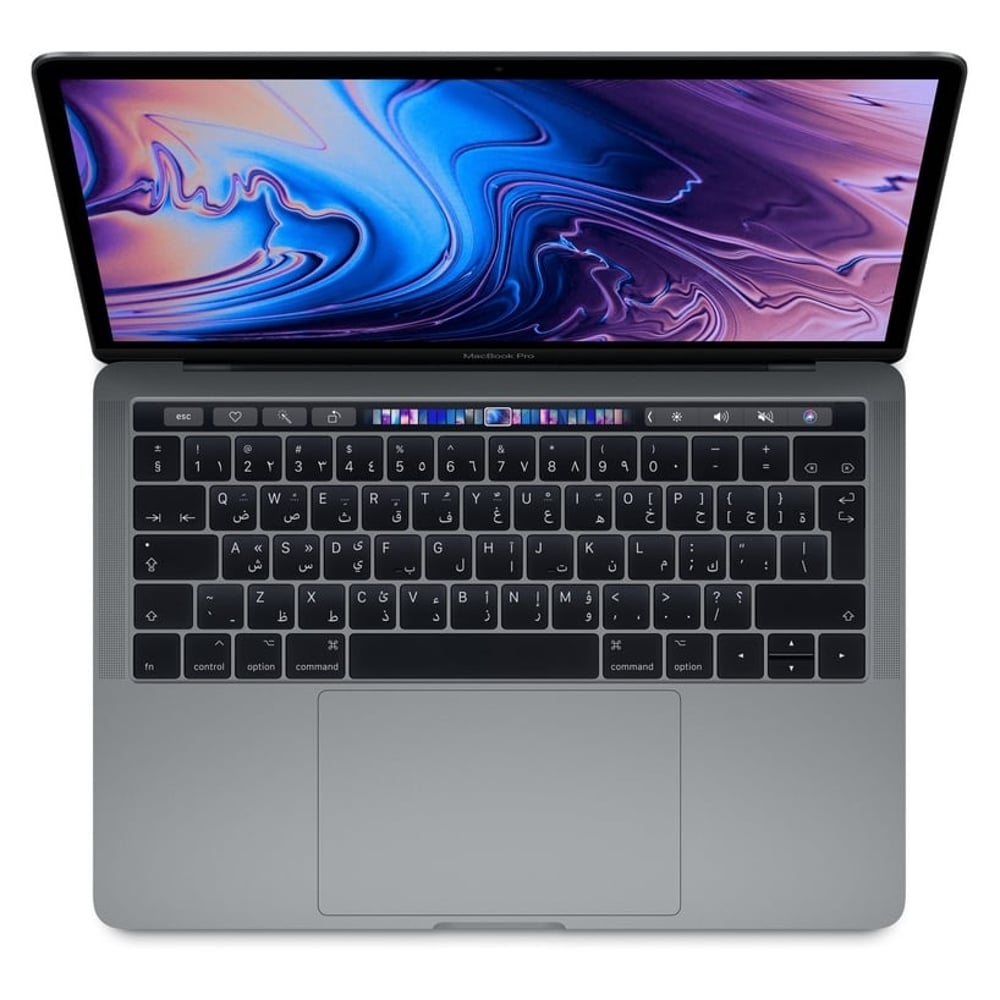 MacBook Pro 13-inch with Touch Bar and Touch ID (2019) - Core i5 2.4GHz 8GB 512GB Shared Space Grey English/Arabic Keyboard