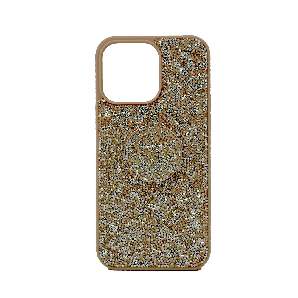 Isafe Bling Pop Up Hard Cover For iPhone 14 Pro Max Rose Gold Isafe Bling Pop Up Hard Cover For iPhone 14 Pro Max Rose Gold