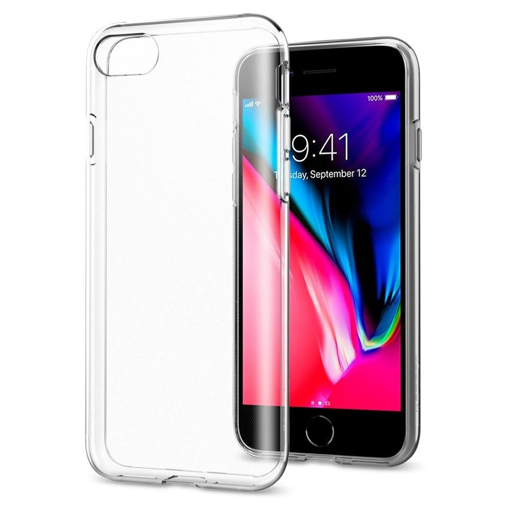 Spigen Liquid Crystal [2nd Generation] designed for iPhone SE 3 case cover (2022)/iPhone SE case (2020)/iPhone 8 case/iPhone 7 case - Crystal Clear