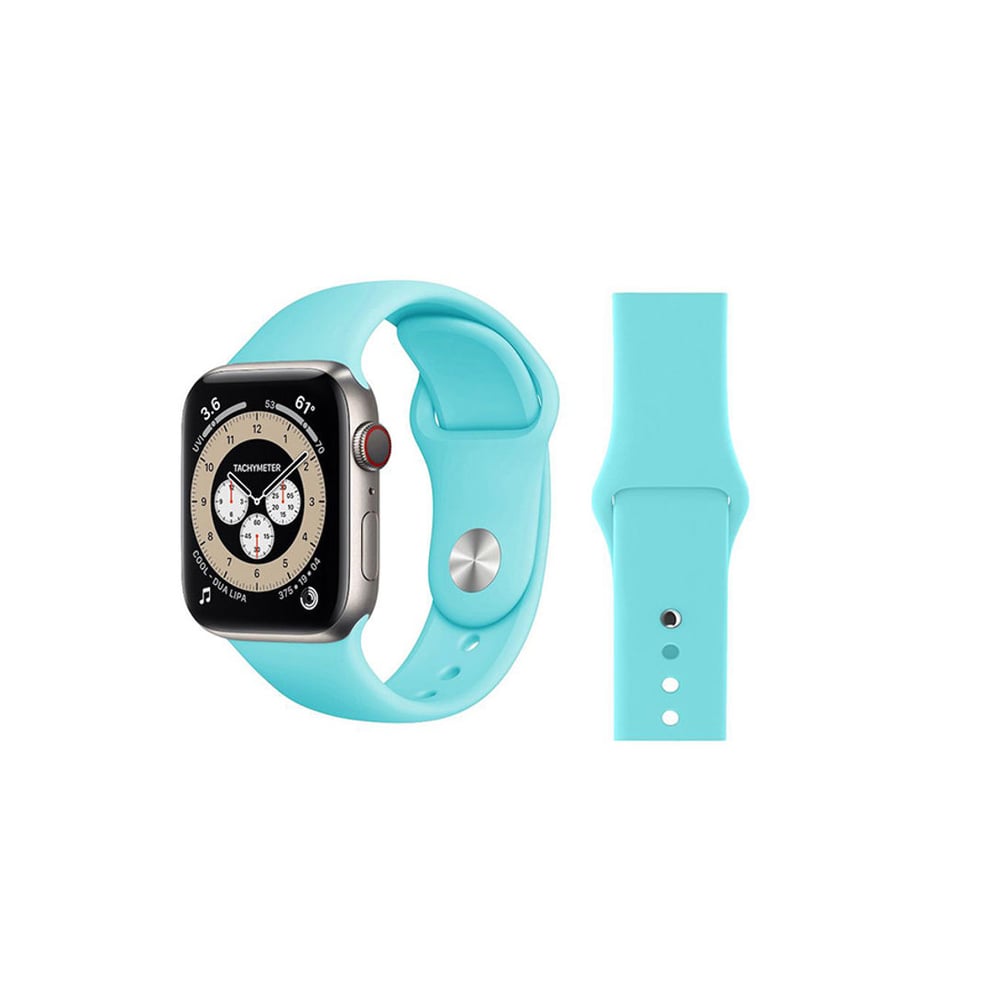 HuHa Replacement Band For Apple Watch Series 6/SE/5/4/3/2/1 44/42millimeter Light Blue
