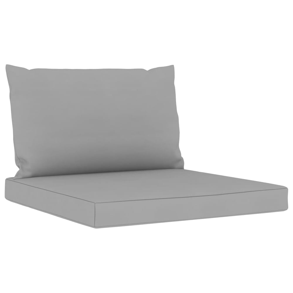 Vidaxl Pallet Sofa Cushions 2 Pcs Grey Fabric Vidaxl Pallet Sofa Cushions 2 Pcs Grey Fabric