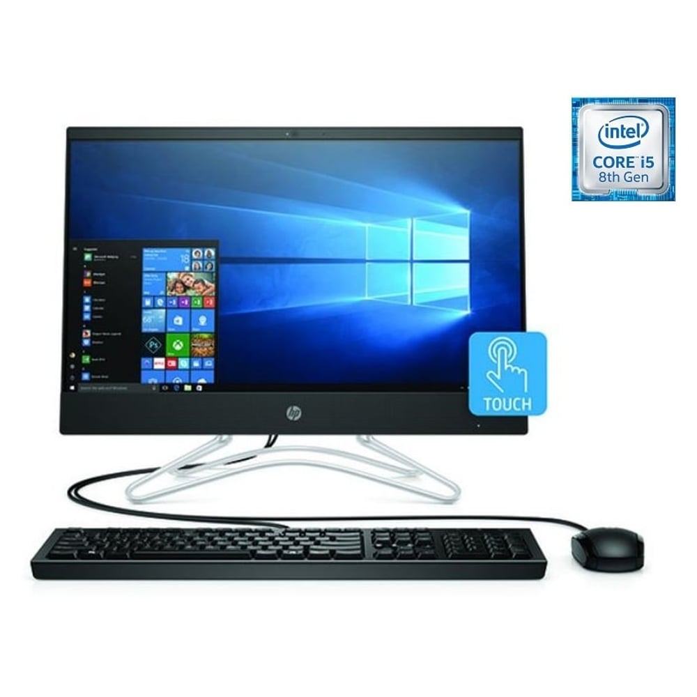 HP 22-C0006NE All-in-One Touch Desktop - Core i5 1.6GHz 8GB 1TB 2GB Win10 21.5inch FHD Jet Black English/Arabic Keyboard HP 22-C0006NE All-in-One Touch Desktop - Core i5 1.6GHz 8GB 1TB 2GB Win10 21.5inch FHD Jet Black English/Arabic Keyboard