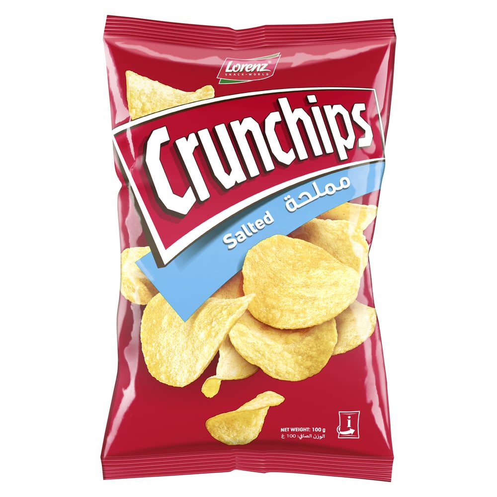 Buy Lorenz Crunchips Salted (100gms) Online in UAE | Sharaf DG