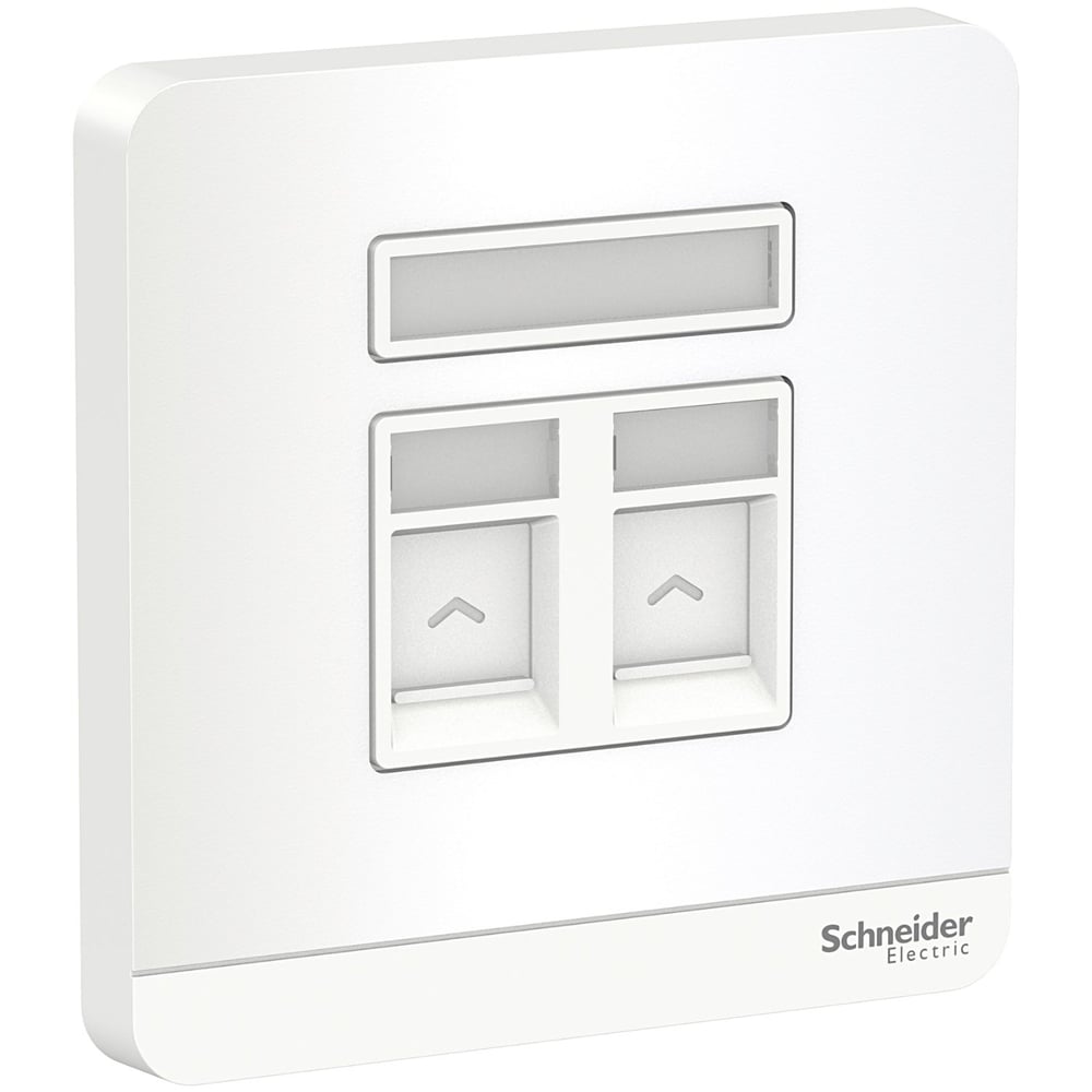 Schneider Electric AvatarOn, 2 data sockets, RJ45, cat6e, shuttered, White (Model Number-E8332RJS6_WE) Schneider Electric AvatarOn, 2 data sockets, RJ45, cat6e, shuttered, White (Model Number-E8332RJS6_WE)