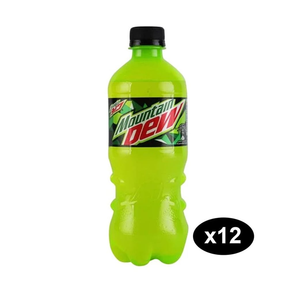 Buy Mountain Dew Bottle 500ml Pack Of 12 Online in UAE | Sharaf DG