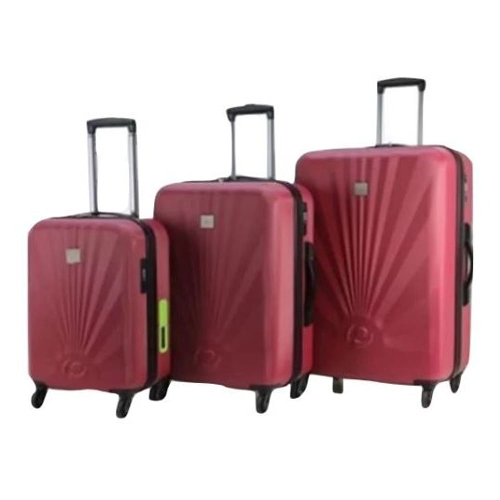 Princess Travellers GENEVA Luggage Trolley Bag With Built in Scale & Power Bank Silver Set Of 3