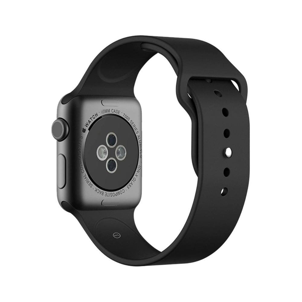 HuHa Silicone Replacement Band For Apple Watch Series 1/2/3 42mm Black HuHa Silicone Replacement Band For Apple Watch Series 1/2/3 42mm Black