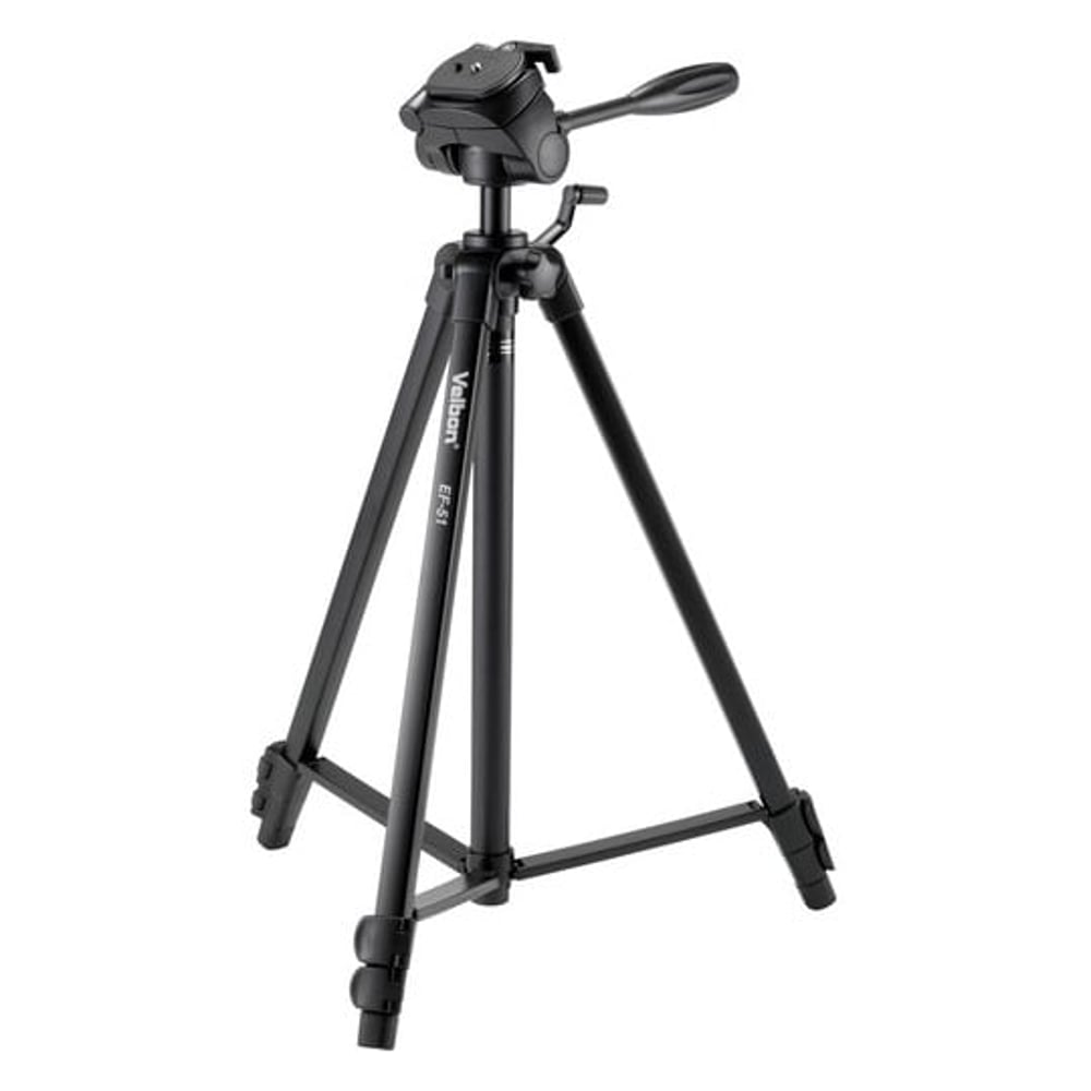 Velbon EF-51 Aluminum 3-Section Tripod with 3-Way Head