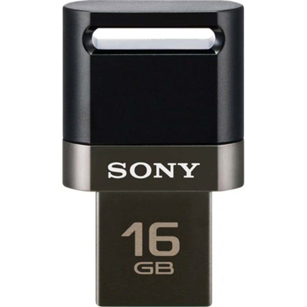 Sony USM16SA3 USB On The Go Flash Drive 16GB Black Sony USM16SA3 USB On The Go Flash Drive 16GB Black