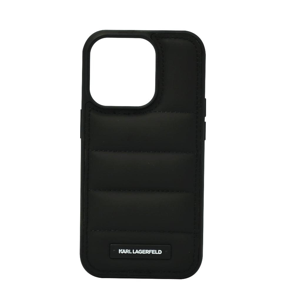 Karl Lagerfeld Nylon Puffy Elongated Logo Hard Case For Iphone 14 Pro Black Karl Lagerfeld Nylon Puffy Elongated Logo Hard Case For Iphone 14 Pro Black
