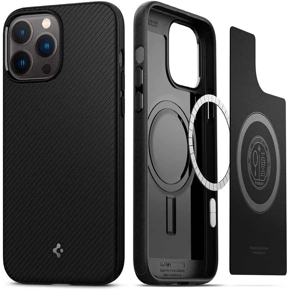 Spigen Mag Armor Designed For Iphone 13 Pro Max Case Cover - Matte Black