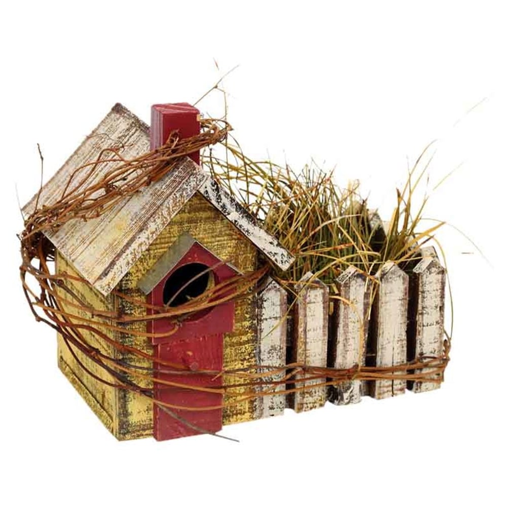 Wooden Bird House In Brown