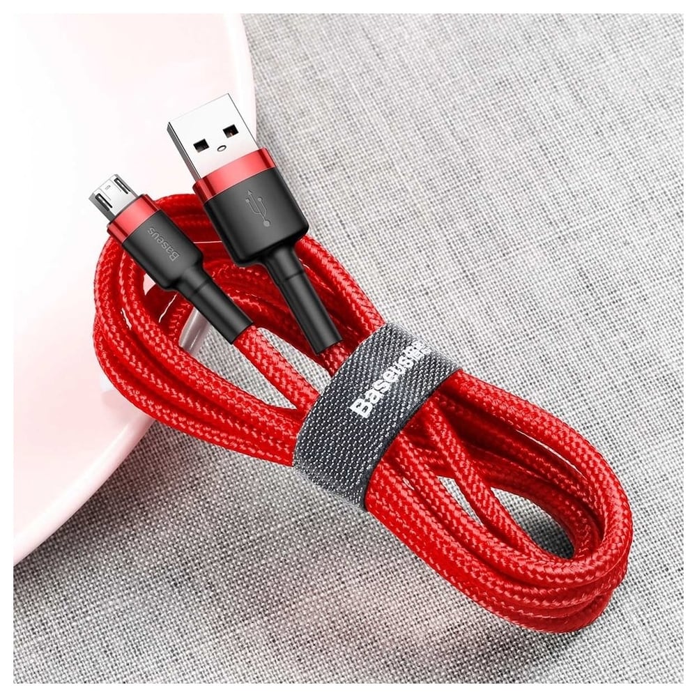 Baseus Cafule Micro USB Cable 2.4A 1m - Red