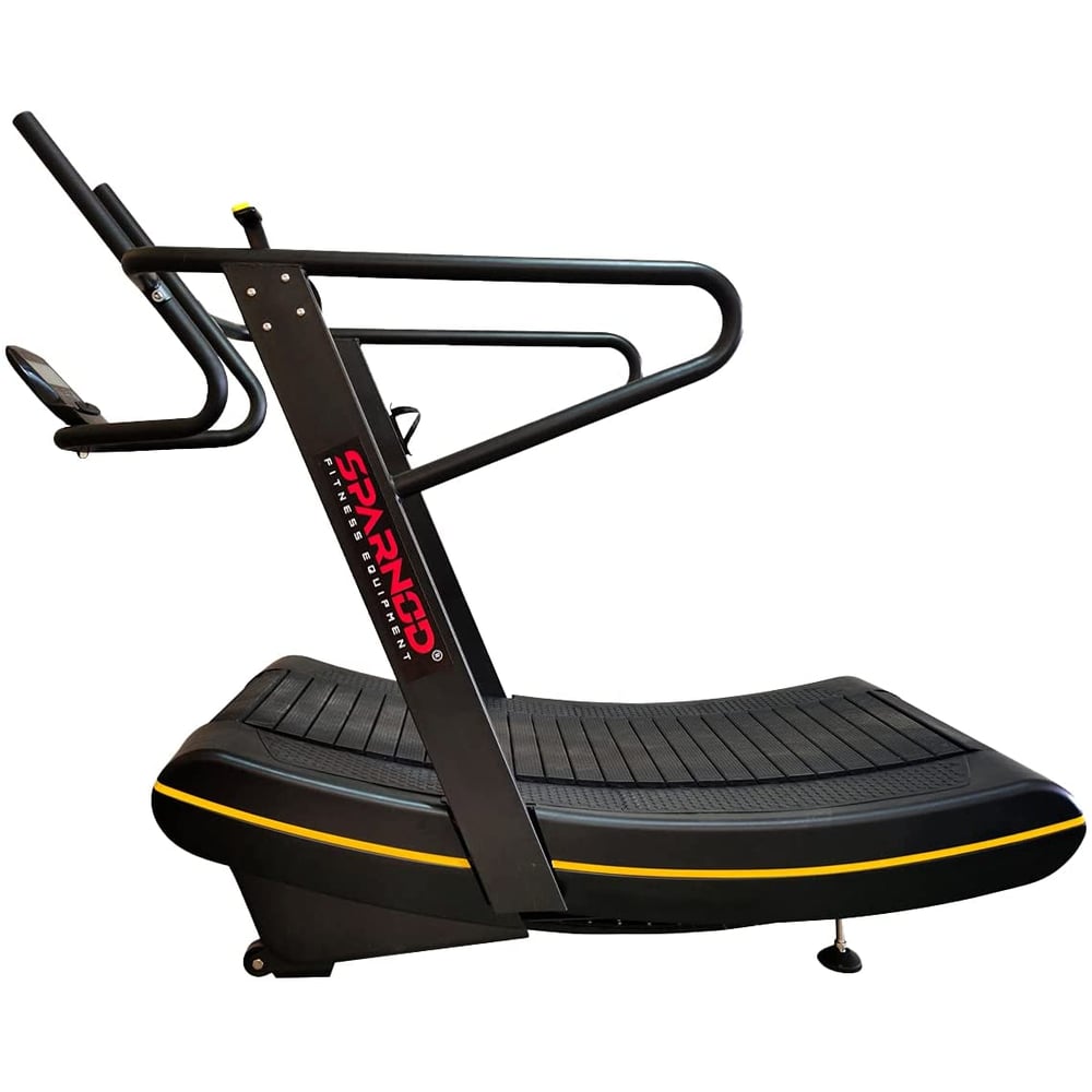 Sparnod Fitness Stc-4750 Curved Treadmill, Non-electric Motorized Treadmill For Commercial & Home Running Machine With Customization & Resistance Adjustment