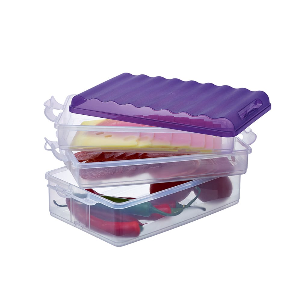 RIVAL Fridge Box Flat 3Layer Viloet RIVAL Fridge Box Flat 3Layer Viloet