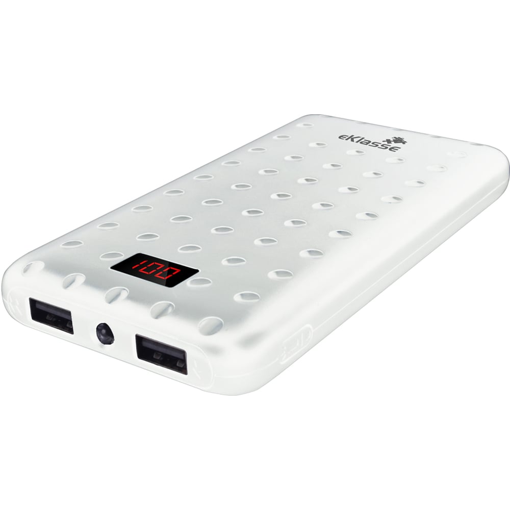 Eklasse Digital LCD Display Polymer Power Bank 6000mAh 2A White EKPB0601XM Eklasse Digital LCD Display Polymer Power Bank 6000mAh 2A White EKPB0601XM