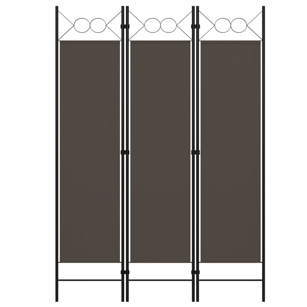 Vidaxl 3-panel Room Divider Anthracite 120x180 Cm