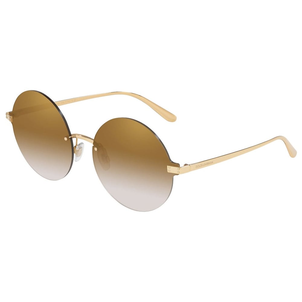 Dolce And Gabbana Gold Metal Women DG2228-02/6E-62 Sunglasses Dolce And Gabbana Gold Metal Women DG2228-02/6E-62 Sunglasses