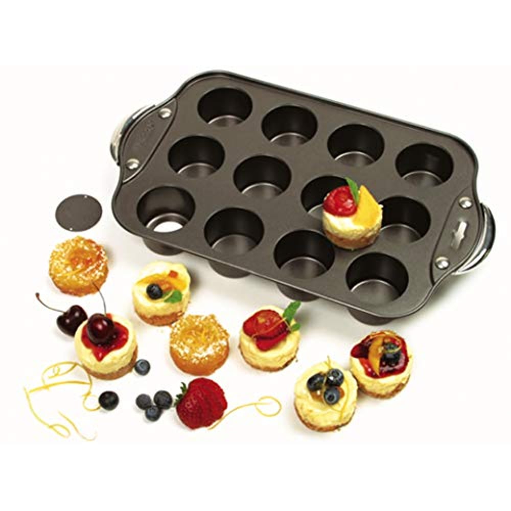 Norpro Nonstick Mini Cheesecake Pan With Handles, 12 Count