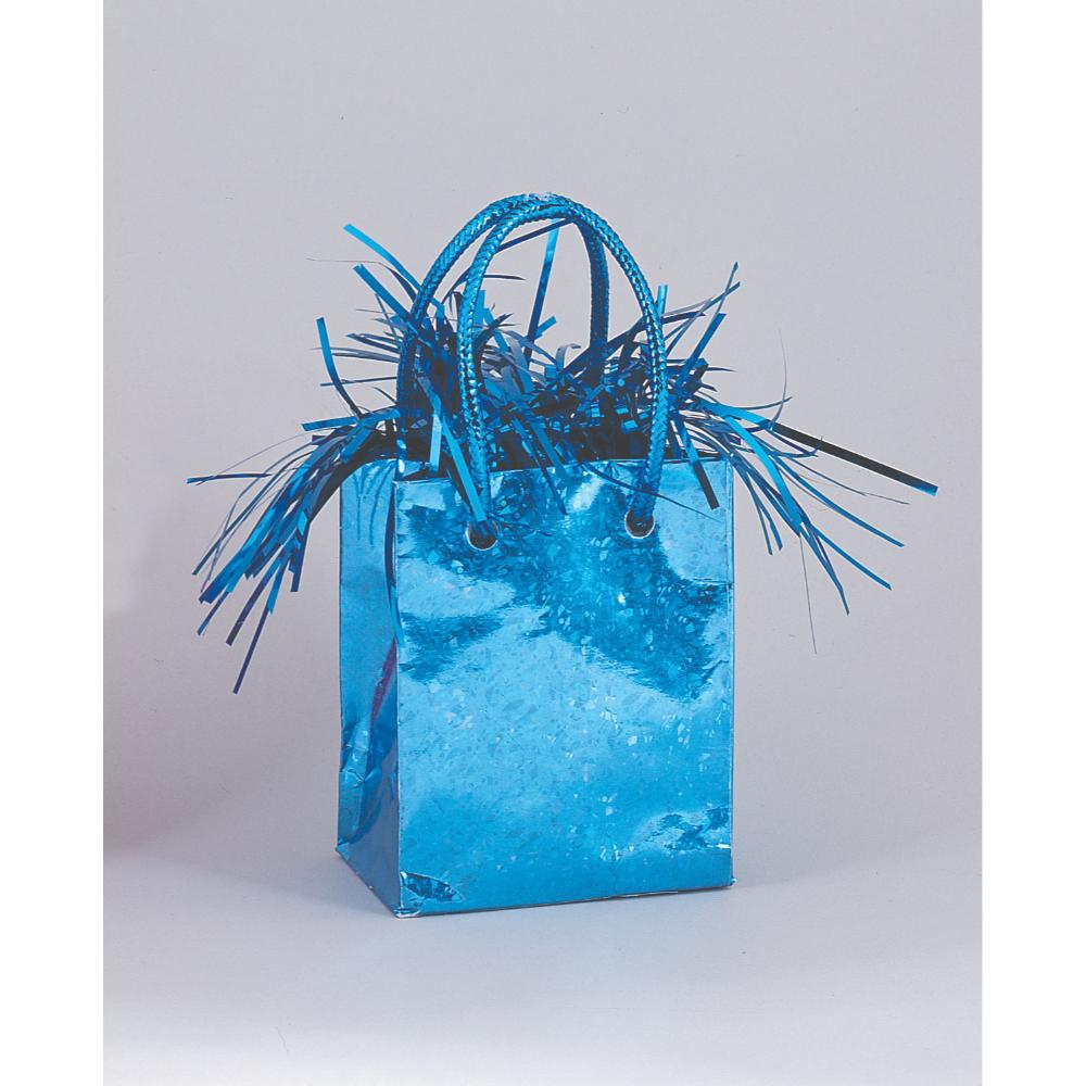 Unique- Mini Gift Bag Baby Blue Prism Balloon Weight Unique- Mini Gift Bag Baby Blue Prism Balloon Weight