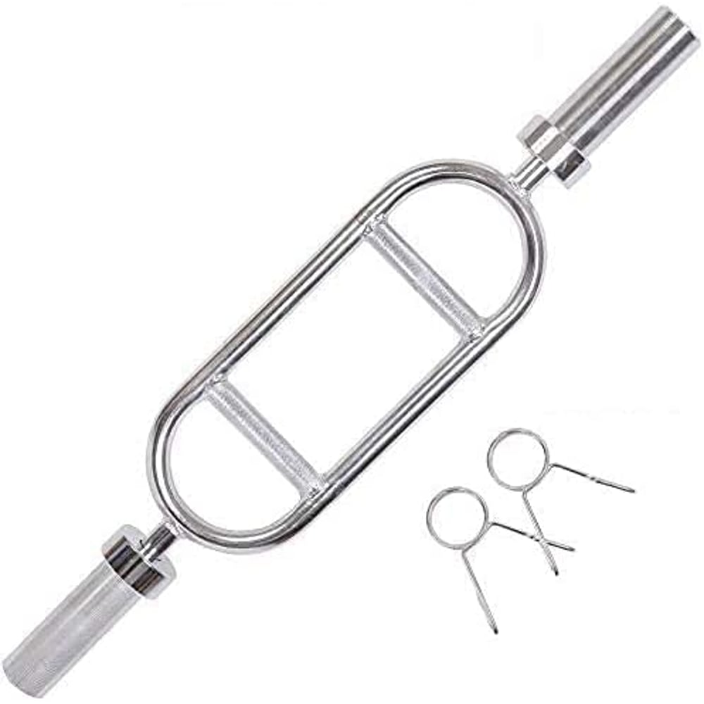 ULTIMAX Dumbbell Olympic Super Curl Bar, Barbell Solid Chrome Tricep Bar Curl Bending Bar with Barbell Spring Clip, Weightlifting Strength Training Weight Lifting Bar With Spring Lock 50 mm ULTIMAX Dumbbell Olympic Super Curl Bar, Barbell Solid Chrome Tricep Bar Curl Bending Bar with Barbell Spring Clip, Weightlifting Strength Training Weight Lifting Bar With Spring Lock 50 mm