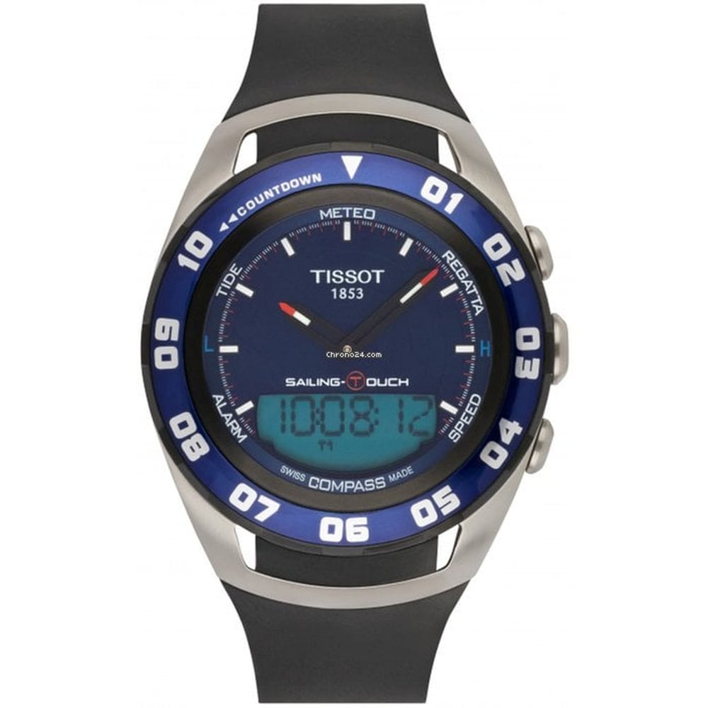 Tissot Sailing Touch Black Rubber Men Watch T056.420.27.041.00 Tissot Sailing Touch Black Rubber Men Watch T056.420.27.041.00