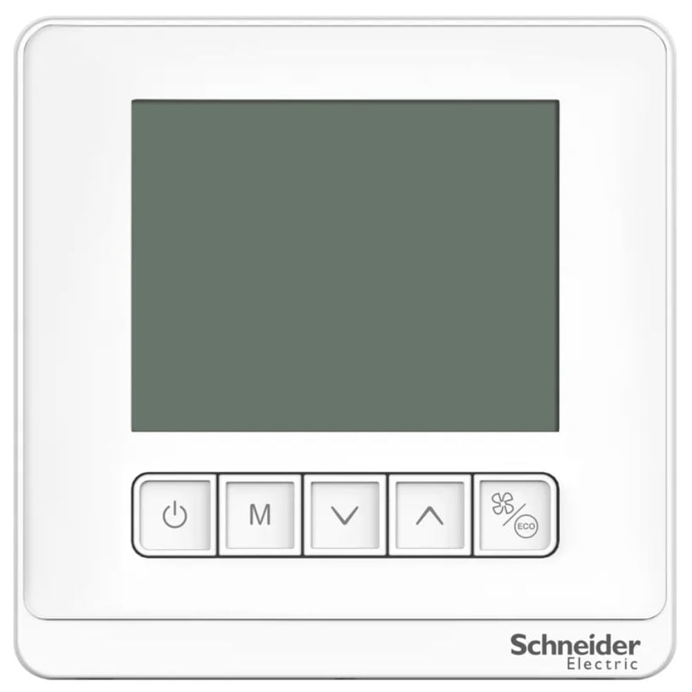 Schneider Space Logic Thermostat Fan Coil On/off Lcd 2p 3 Fans