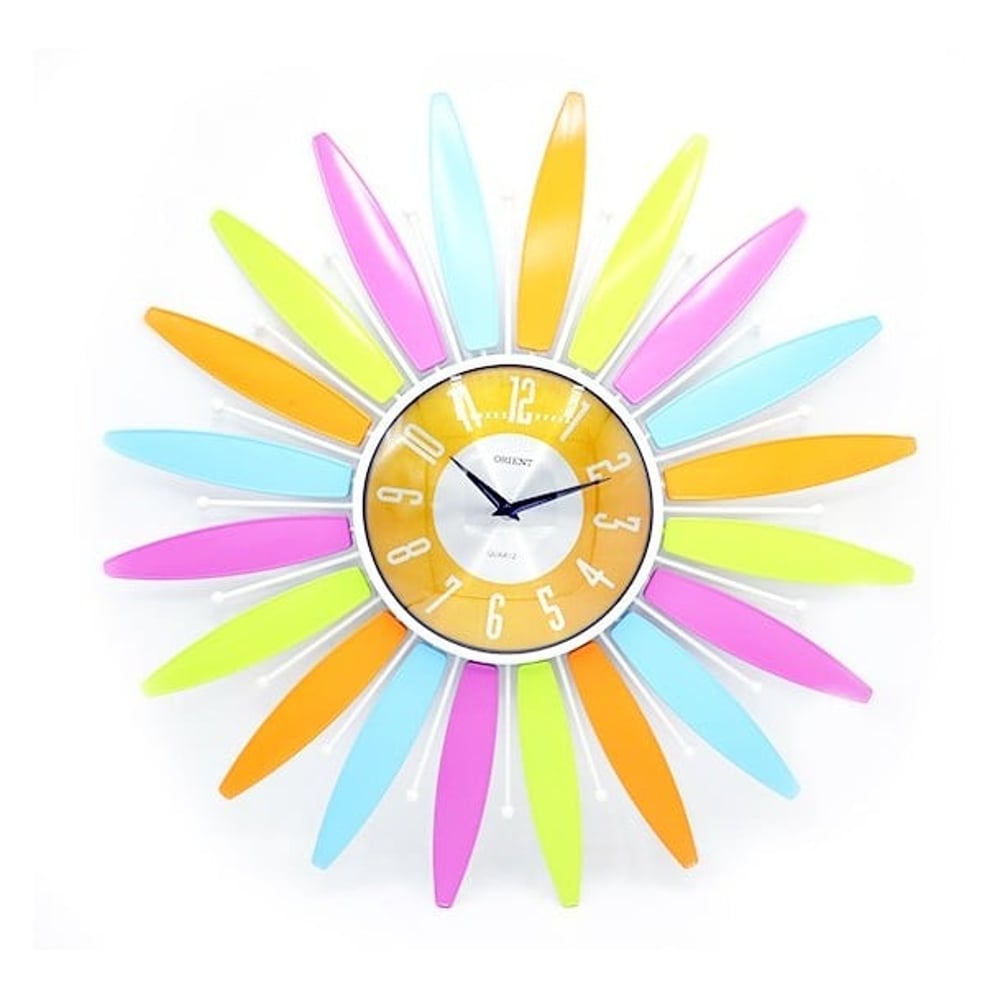 Orient Spider Multi Color Petal Clock Wall Clock Orient Spider Multi Color Petal Clock Wall Clock