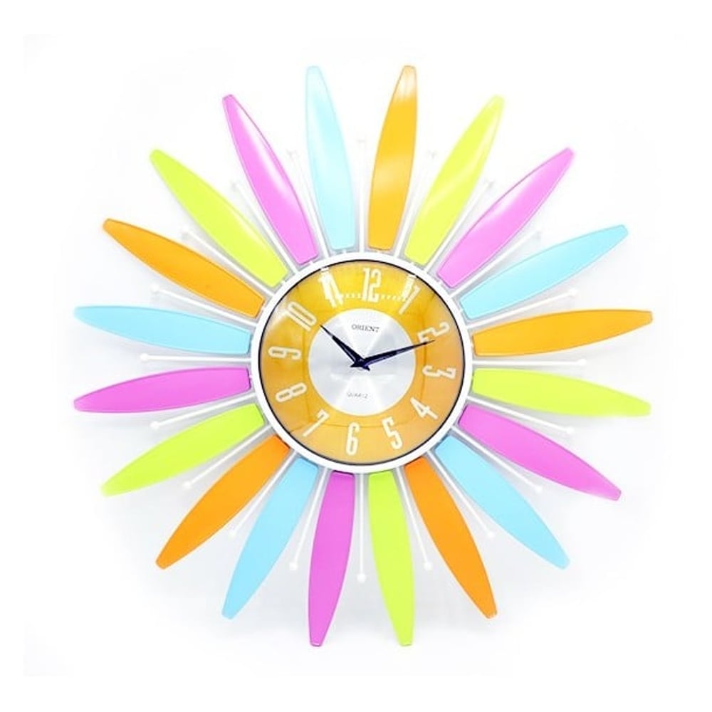 Orient Spider Multi Color Petal Clock Wall Clock