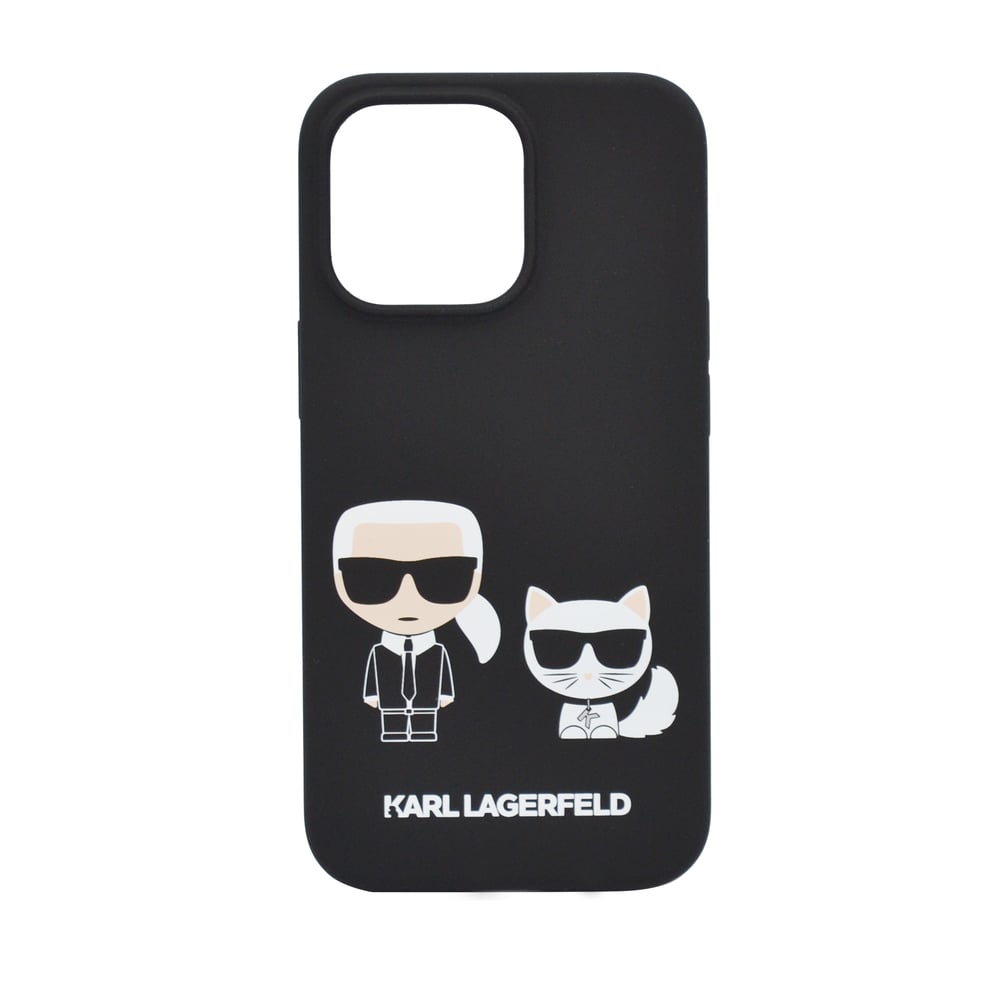 Karl Lagerfeld Liquid Silicone Case Karl And Choupette For Iphone 13 Pro Max Black Karl Lagerfeld Liquid Silicone Case Karl And Choupette For Iphone 13 Pro Max Black