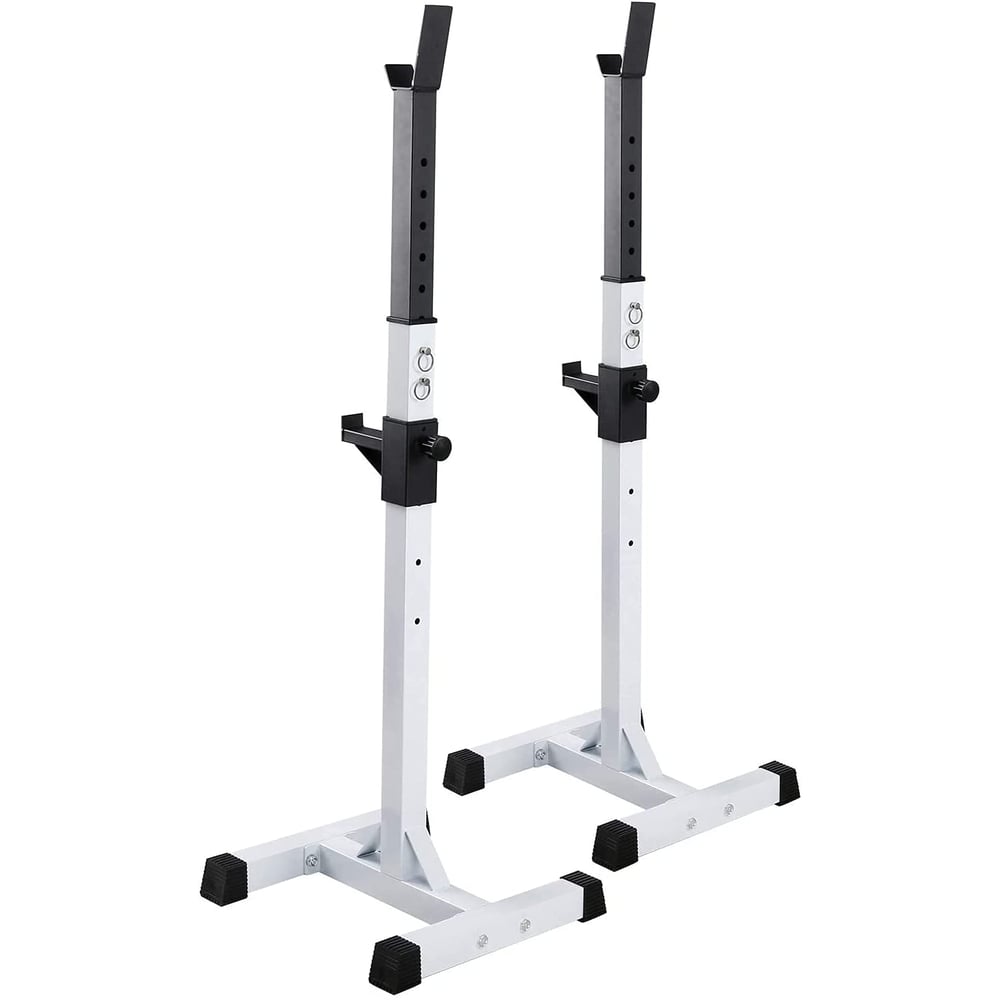 ULTIMAX Adjustable Squat Rack Stand Max Load 441 Lbs Free Bench Press Portable Dumbbell Rack - Barbell Rack Multi-Function Weight Lifting Home Gym