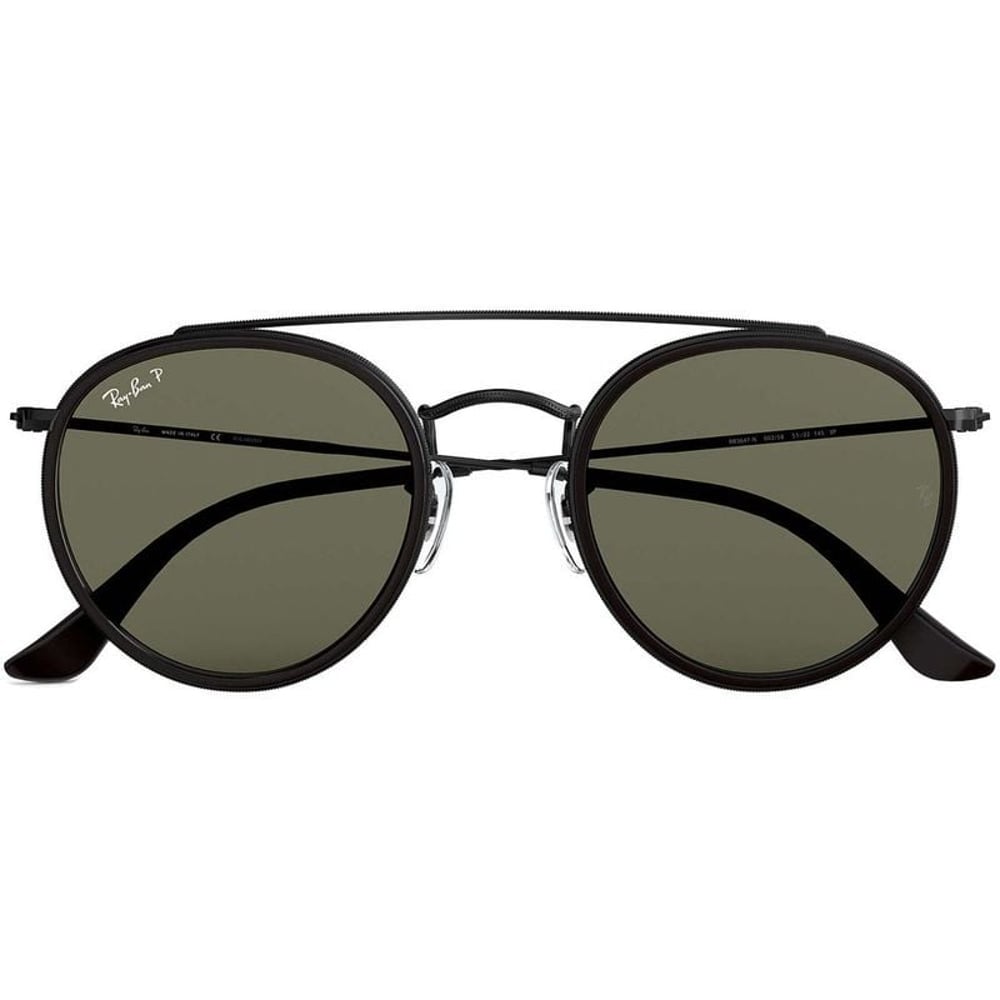 Rayban Round Black Sunglasses For Unisex RB3647N 002/58