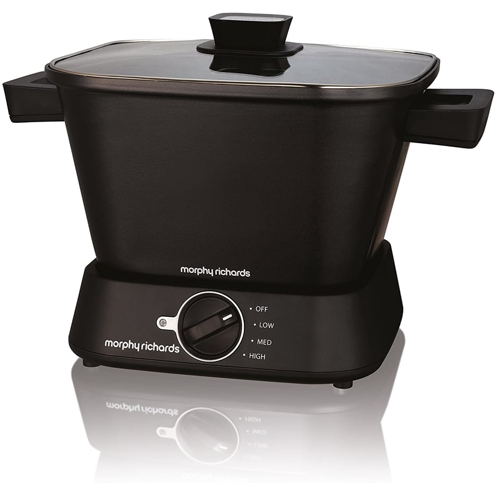 Morphy Richards Compact Square Slow Cooker 460751 Black Slow Cooker