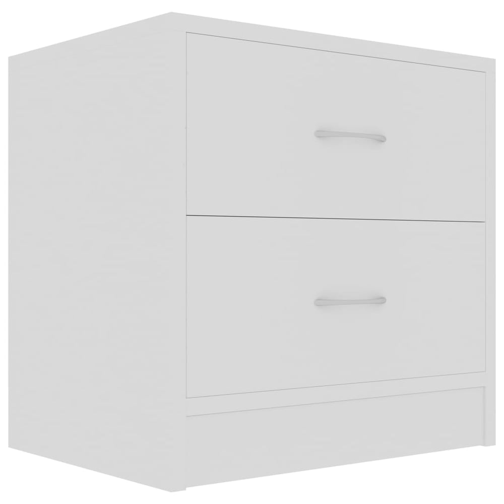 vidaXL Bedside Cabinet White 40x30x40 cm Engineered Wood