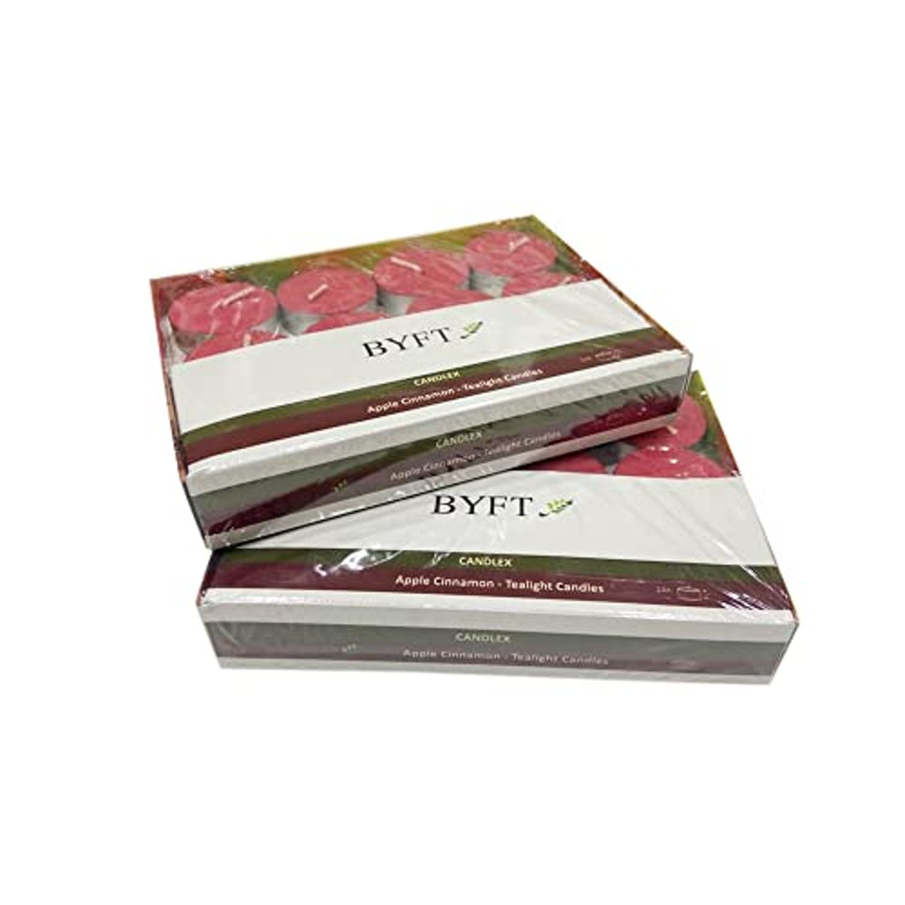 Byft Apple Cinnamon Scented Tea Light Candles Packof 24 ( Bundle Of 2 ) Byft Apple Cinnamon Scented Tea Light Candles Packof 24 ( Bundle Of 2 )