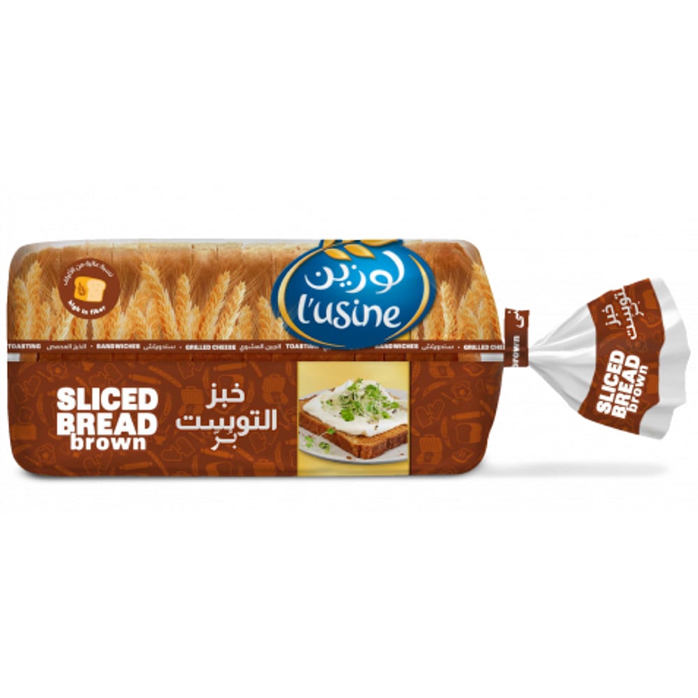 LUSINE BREAD SLICED BROWN 600 GM