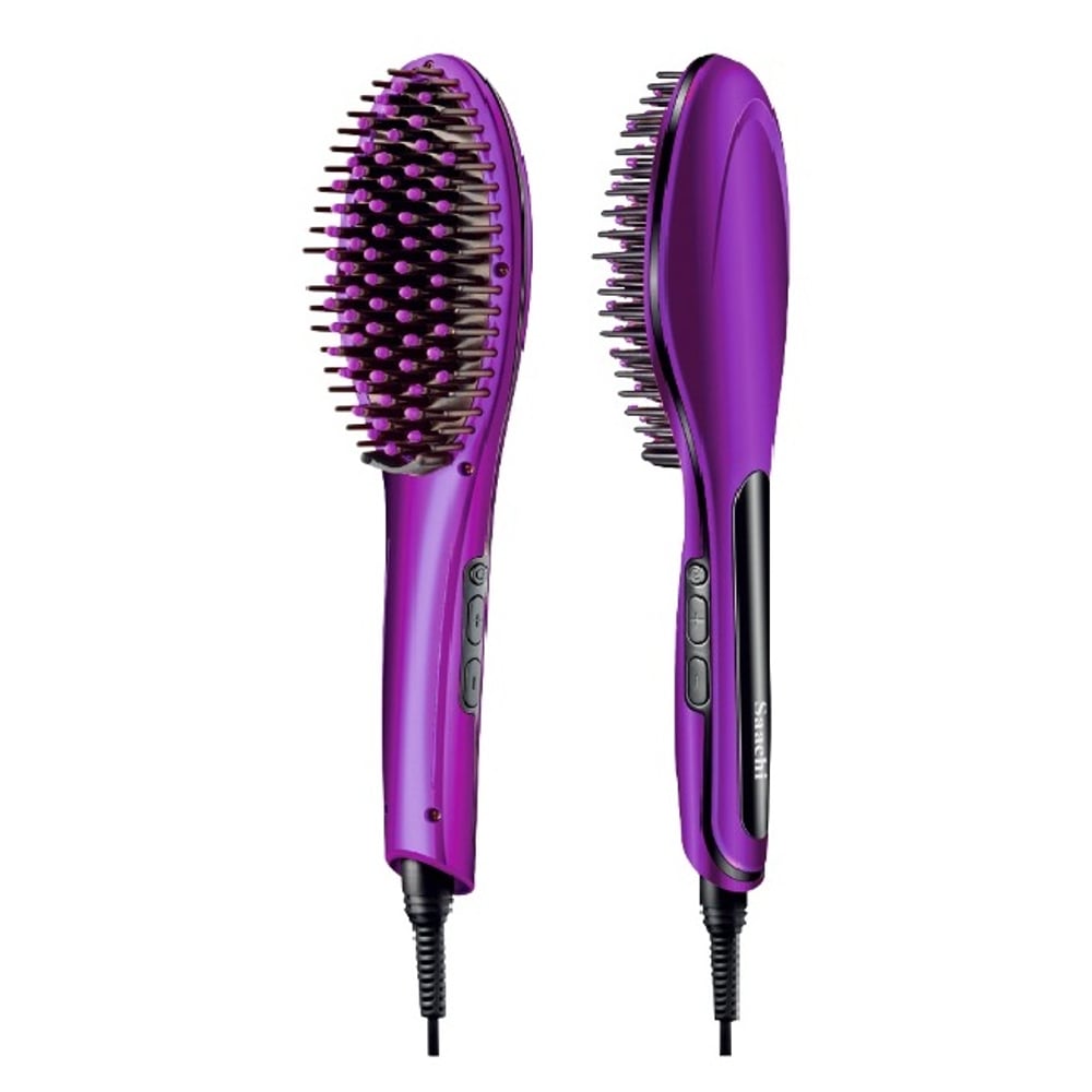 Saachi Hair Straightener Brush NLHS8014PP