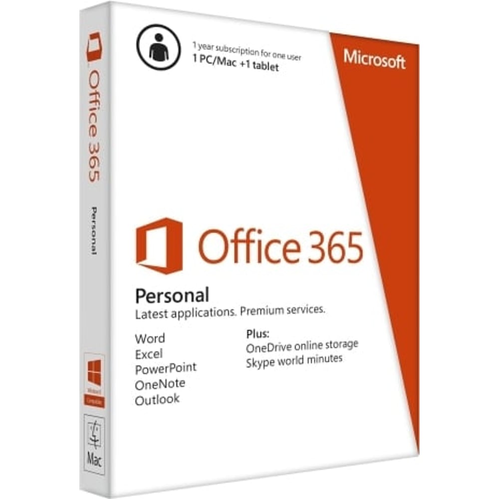 Microsoft QQ200040 Office 365 Personal Software 1 Year